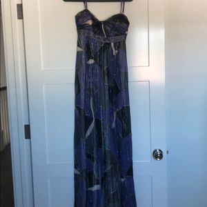 Strapless full length gown